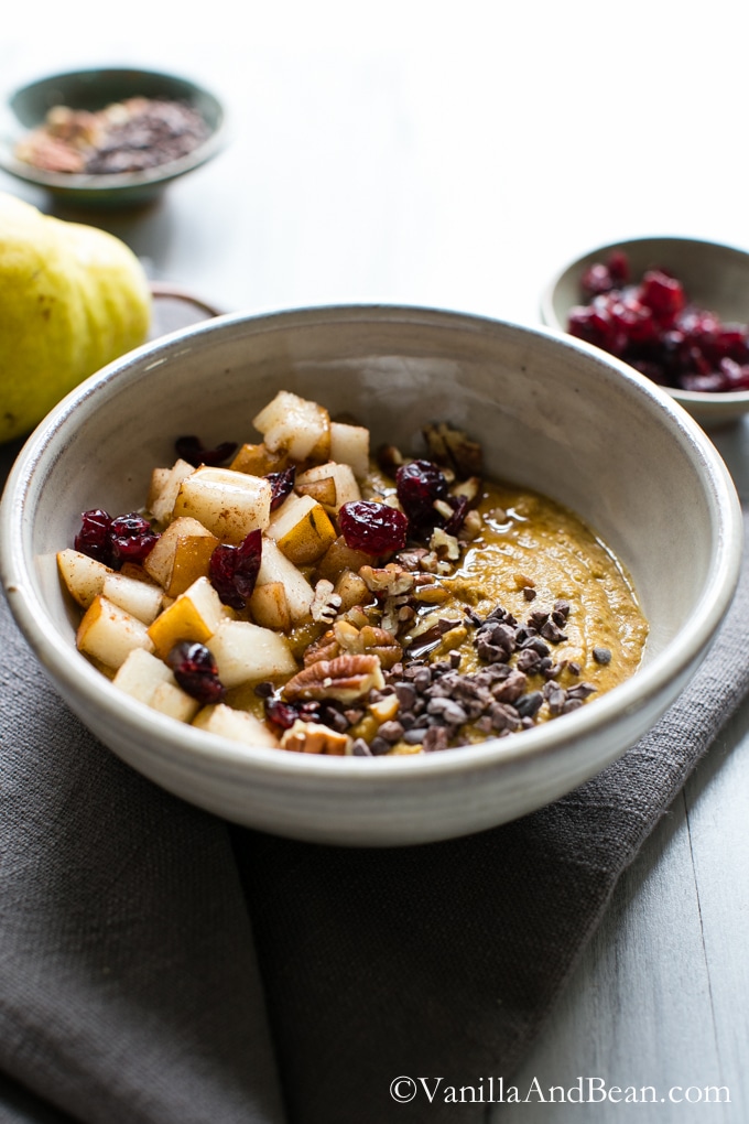 Super quick Pumpkin Porridge | Vegan + Gluten Free | Vanilla And Bean