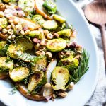 Roasted Brussels Sprouts Recipe and Pear with Thyme