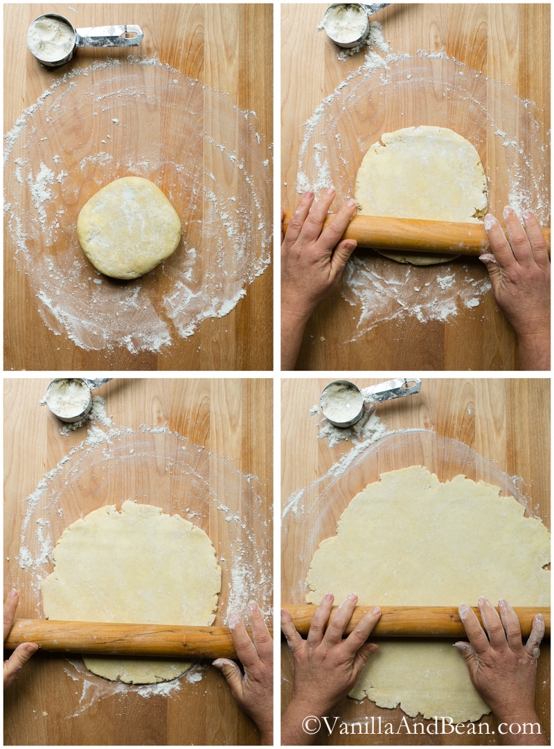 All Butter Buttermilk Pie Dough and tutorial for rolling out dough and blind (par) baking a crust | Vanilla And Bean