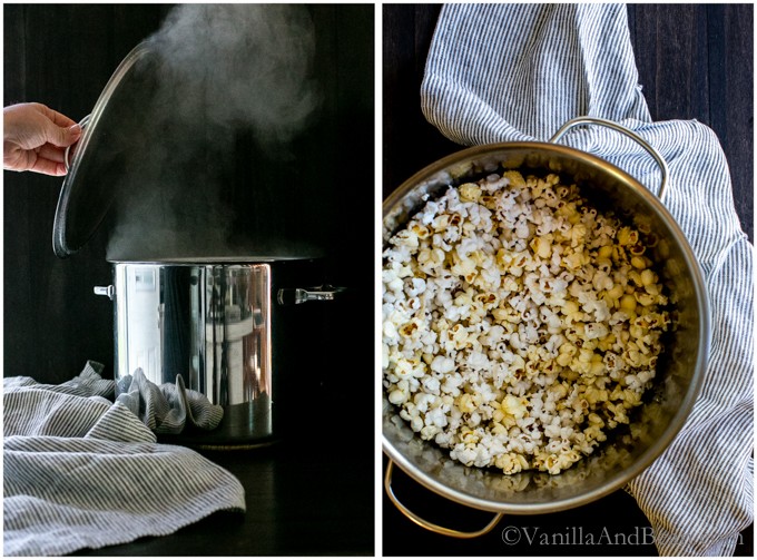 Rosemary-Stout Salted Caramel Popcorn | Vanilla And Bean