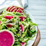 Shaved Asparagus, Arugula Quinoa Salad with Lemon Poppy seed Dressing | Vegan + GF | Vanilla And Bean