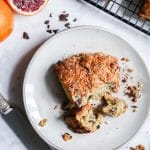 Blood Orange and Chocolate Chip Scones on a plate.