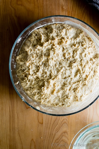 Oatmeal-Maple Bread bulk fermentation 