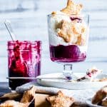 Blueberry-Rhubarb Pie Ice Cream Parfaits