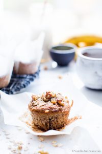 Naturally sweetened and one bowl easy, Breakfast Banana Nut Muffins are a healthy grab n' go breakfast or afternoon snack!