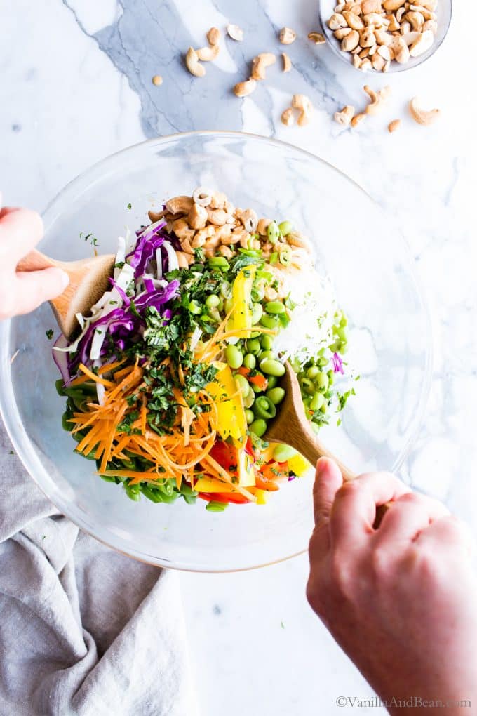 Tossing the Thai Crunch Salad
