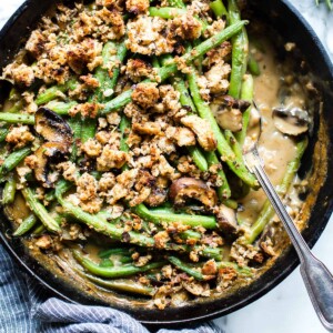 Overhead image of Green Bean Casserole