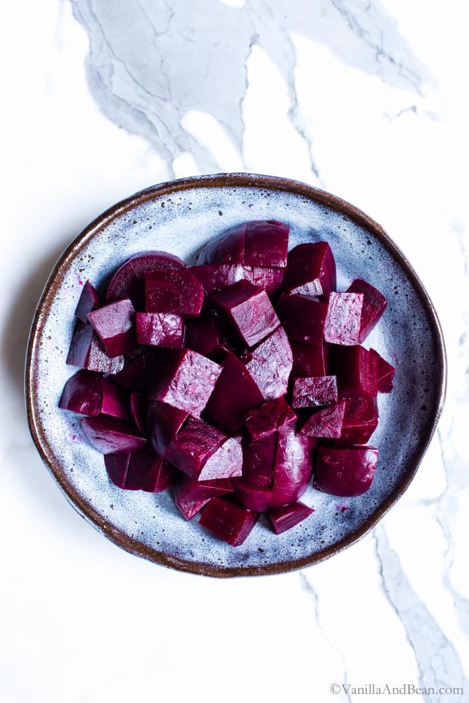 Roasted Beets in a bowl. 
