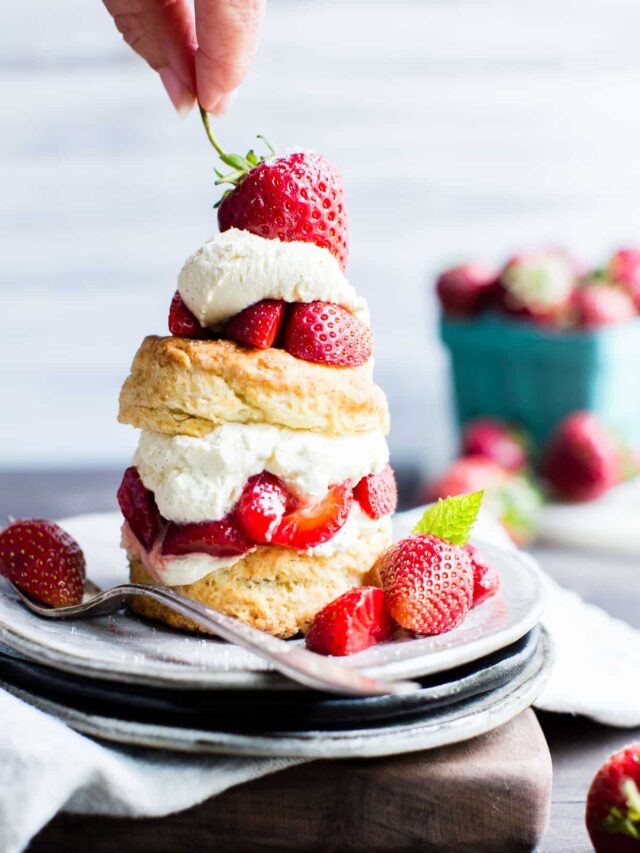 Strawberry Shortcake with Sourdough Biscuits