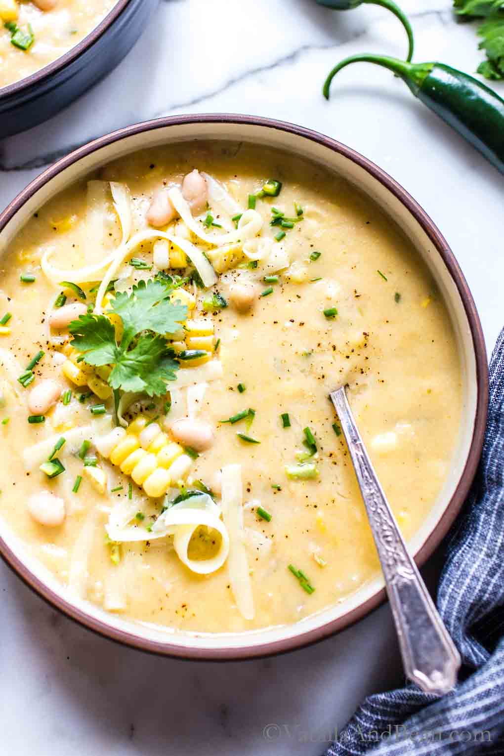 Creamy and Chunky Vegetarian Corn Chowder