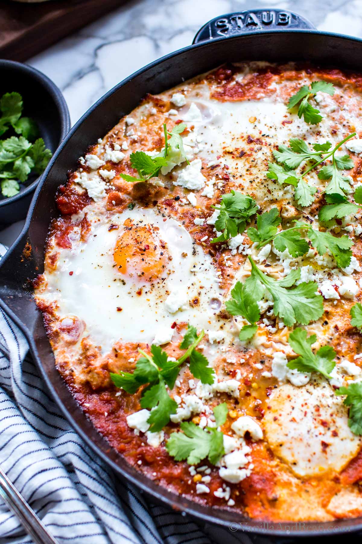 Vegetarian Shakshuka with Veggie Sausage