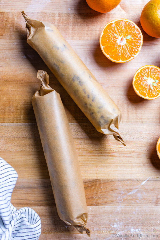 wrapped cookie dough.